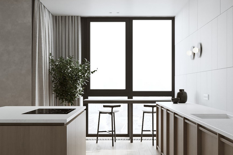 大套二原木裝修風格-陽臺