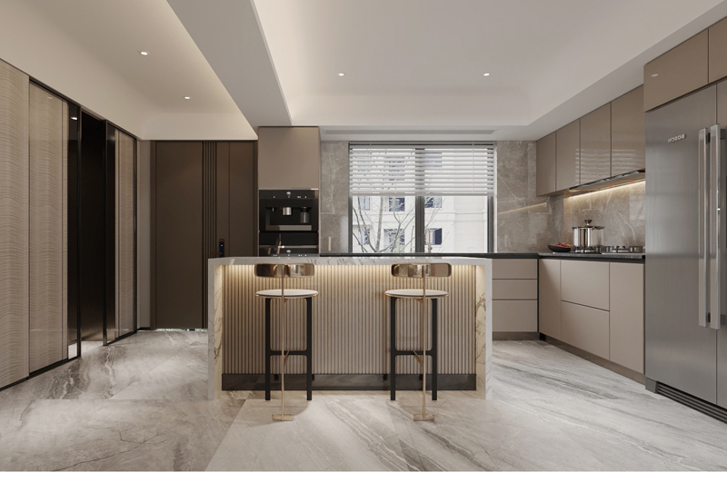 200平躍層廚房裝修效果圖