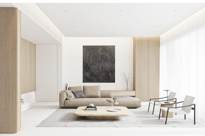 120平現(xiàn)代簡約原木風(fēng)裝修效果圖