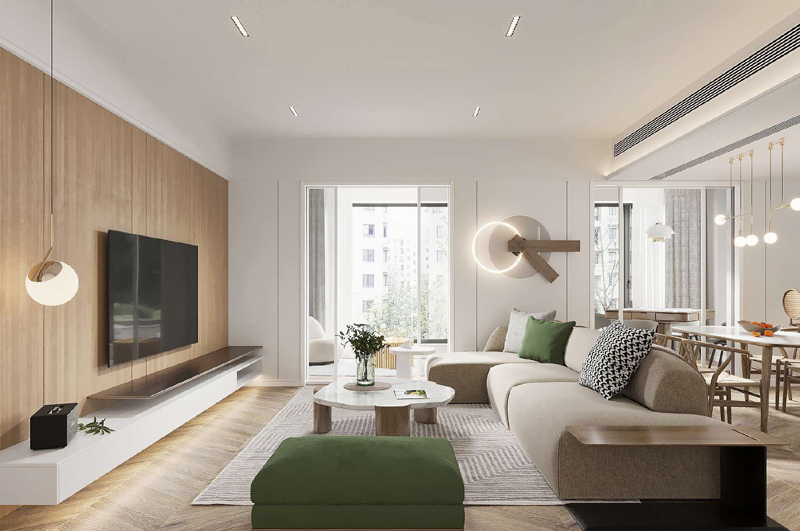 日式簡約原木風小套二裝修效果圖