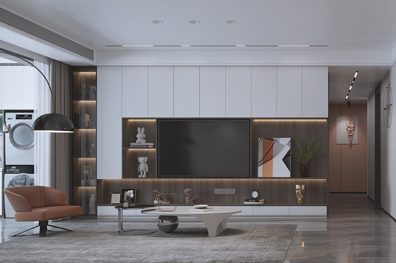 輕奢格調標準套二裝修效果圖