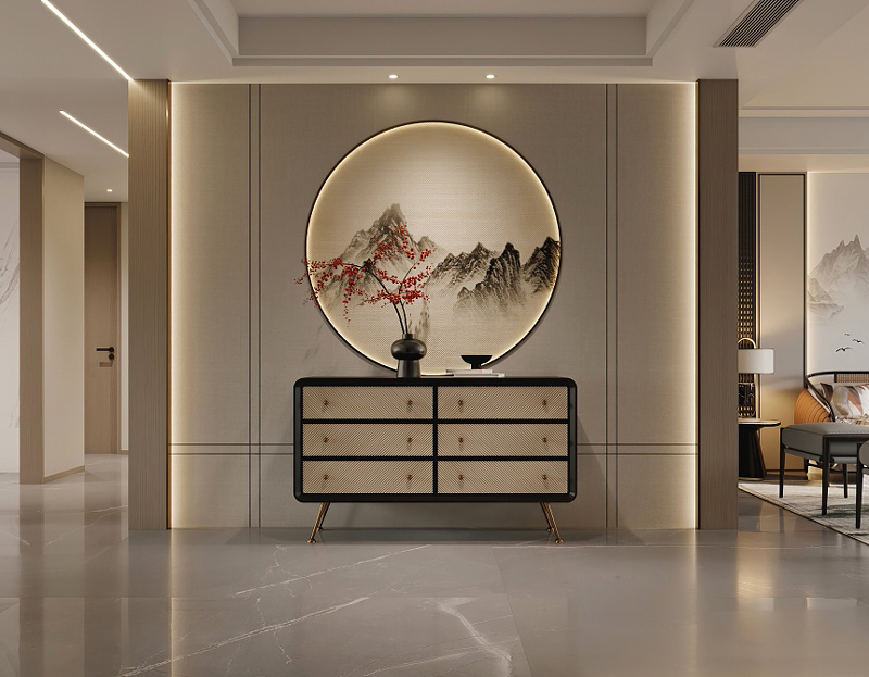 130平新中式風格裝修效果圖