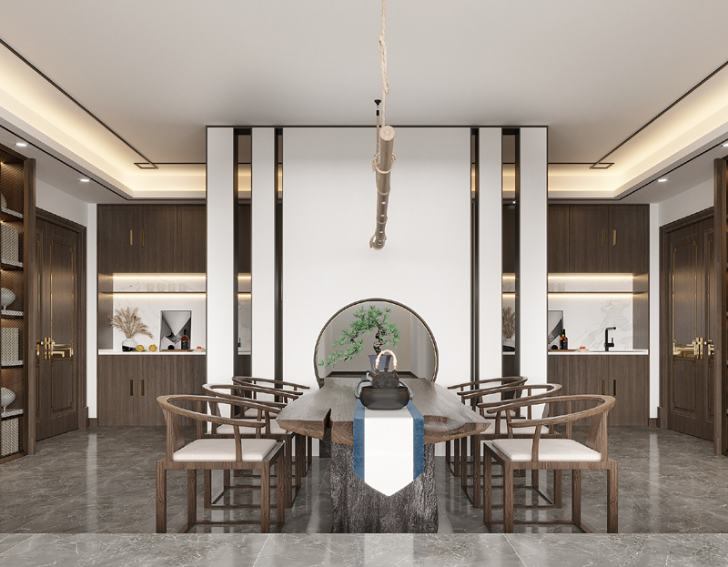 新中式裝修風格設計效果圖