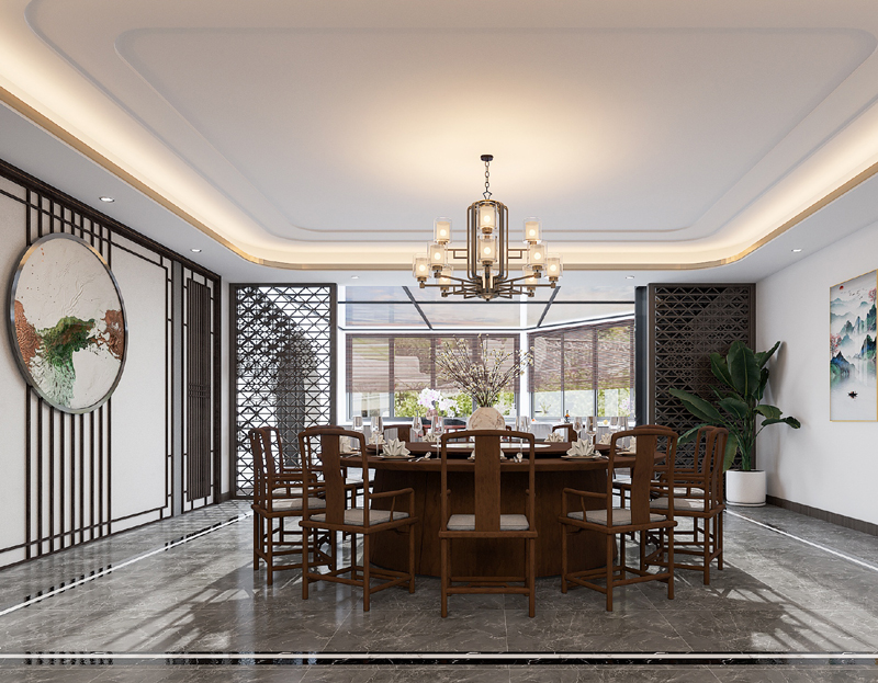 新中式裝修風格設計效果圖
