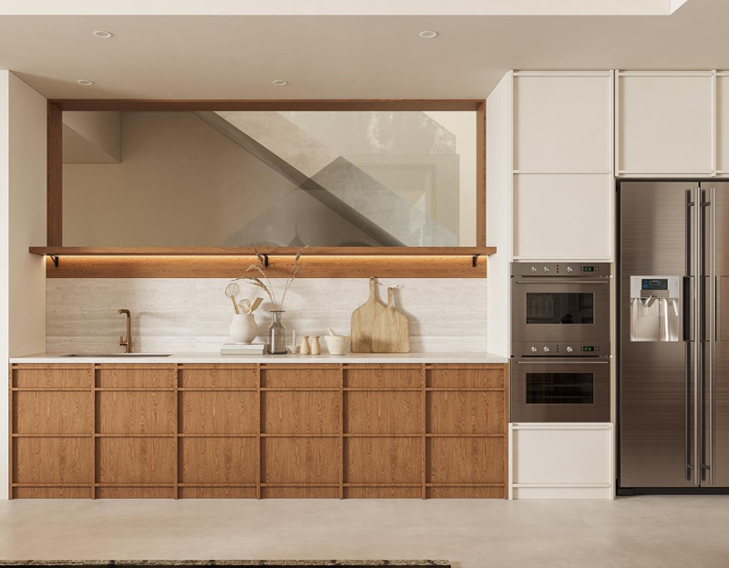 350平原木風別墅裝修設計效果圖