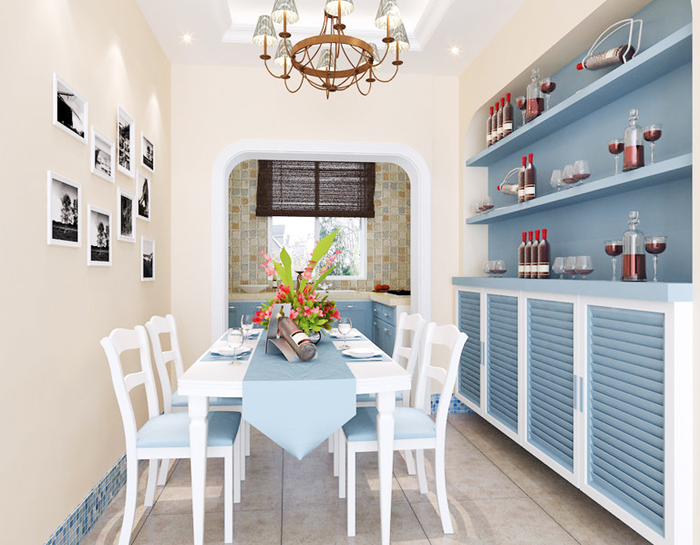 120平躍層情迷地中海裝修效果圖