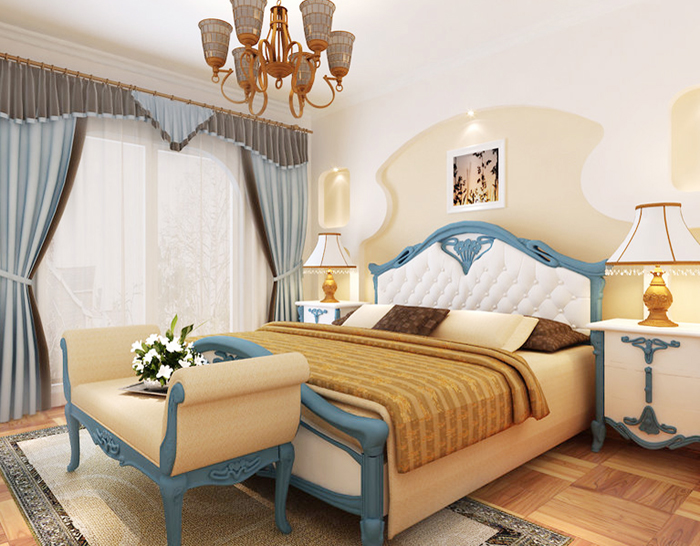 120平躍層情迷地中海裝修效果圖