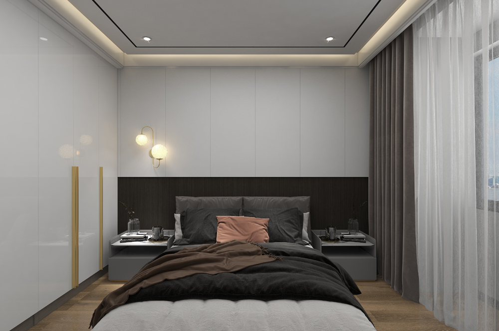 89平戶型男主臥室裝修效果圖